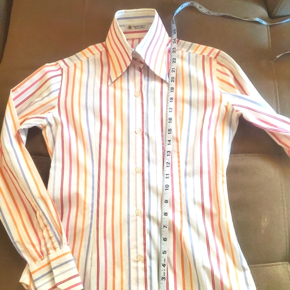 💯 Domenico Vacca Pointed Collar Blouse - Picture 5 of 16